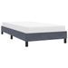 Cadre de lit sans matelas gris foncé 80x210 cm velours - Photo n°4