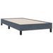 Cadre de lit sans matelas gris foncé 80x210 cm velours - Photo n°7