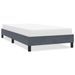 Cadre de lit sans matelas gris foncé 90x210 cm velours - Photo n°1