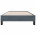 Cadre de lit sans matelas gris foncé 90x210 cm velours - Photo n°5