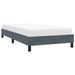 Cadre de lit sans matelas gris foncé 90x220 cm velours - Photo n°4