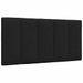 Cadre de lit sans matelas noir 100x200 cm tissu - Photo n°7