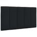 Cadre de lit sans matelas noir 90x200 cm tissu - Photo n°7