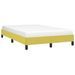 Cadre de lit sans matelas vert 120x200 cm tissu - Photo n°3