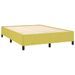 Cadre de lit sans matelas vert 140x190 cm tissu - Photo n°3