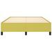 Cadre de lit sans matelas vert 140x200 cm tissu - Photo n°5