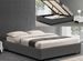 Cadre de lit simili gris avec rangement Studi 160 - Photo n°1