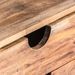 Caisse de rangement 3 tiroirs mahogany massif foncé Denise - Photo n°4