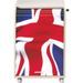 Caisson à rideau 2 tiroirs taupe imprimé drapeau Anglais Orga - Photo n°1