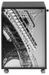 Caisson à rideau sur roulettes 2 tiroirs noir imprimé tour Eiffel Orga 70 cm - Photo n°1