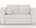 Canapé 2 places convertible BRIZOL en tissu bouclette - 137 cm - Photo n°1