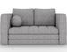 Canapé 2 places convertible BRIZOL en tissu bouclette - 137 cm - Photo n°1