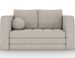 Canapé 2 places convertible BRIZOL en tissu bouclette - 137 cm - Photo n°1