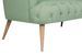 Canapé 2 places style Chesterfield tissu vert pastel Wester 140 cm - Photo n°5