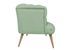 Canapé 2 places style Chesterfield tissu vert pastel Wester 140 cm - Photo n°6