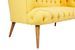 Canapé 2 places style Chesterfield tissu jaune Wester 140 cm - Photo n°5