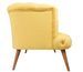 Canapé 2 places style Chesterfield tissu jaune Wester 140 cm - Photo n°6