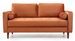 Canapé 2 places velours orange Romuza 175 cm - Photo n°1
