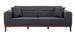 Canapé 3 places convertible tissu anthracite Brika 223 cm - Photo n°3