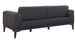 Canapé 3 places convertible tissu anthracite Brika 223 cm - Photo n°5