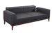 Canapé 3 places convertible tissu anthracite Brika 223 cm - Photo n°6