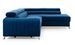 Canapé angle droit convertible avec appuis-tête réglables velours bleu foncé Lozan 275 cm - Photo n°21