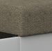 Canapé angle droit convertible tissu beige clair chiné et simili blanc James 245 cm - Photo n°5