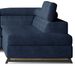 Canapé angle droit convertible tissu bleu avec têtières réglables Nikos 265 cm - Photo n°3