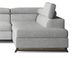 Canapé angle droit convertible tissu gris clair avec têtières réglables Nikos 265 cm 2 - Photo n°3