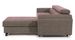 Canapé angle droit convertible tissu gris foncé avec appuis-tête réglables Mazerali 300 cm - Photo n°4