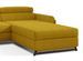 Canapé angle droit convertible tissu jaune avec appuis-tête réglables Mazerali 300 cm - Photo n°3