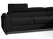 Canapé angle droit convertible tissu noir avec appuis-tête réglables Mazerali 300 cm - Photo n°4