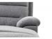 Canapé d'angle gauche relax manuel 3 places tissu gris chiné avec appuis tête Helane - Photo n°10