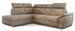 Canapé angle gauche convertible tissu beige chiné avec appuis-tête réglables Kepita 260 cm - Photo n°1