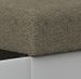 Canapé angle gauche convertible tissu beige clair chiné et simili blanc James 245 cm - Photo n°5