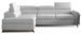 Canapé angle gauche convertible tissu gris clair avec têtières réglables Nikos 265 cm 2 - Photo n°1
