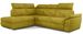 Canapé angle gauche convertible tissu jaune avec appuis-tête réglables Kepita 260 cm - Photo n°1