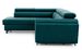 Canapé angle gauche convertible velours vert viride avec têtières réglables Nikos 265 cm - Photo n°7