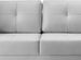 Canapé angle réversible Scandinave tissu gris souris et pieds bois clair Kindo 240 cm - Photo n°3