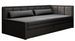 Canapé banquette convertible 3 places tissu doux Figo 214 cm - Photo n°1