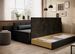 Canapé banquette convertible 3 places tissu doux Figo 214 cm - Photo n°5