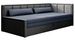 Canapé banquette convertible 3 places tissu doux Figo 214 cm - Photo n°1