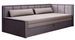 Canapé banquette convertible 3 places tissu doux Figo 214 cm - Photo n°1