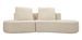Canapé blanc design sculptural moderne - Photo n°1
