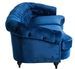 Canapé moderne capitonné velours bleu Gozzy 220 cm - Photo n°8