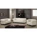 Canapé chesterfield 2 places simili cuir blanc Itish - Photo n°3