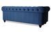 Canapé chesterfield 3 places velours bleu Itish - Photo n°3