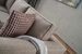 Canapé classique 3 places tissu beige clair Kalena 222 cm - Photo n°5