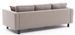 Canapé classique 3 places tissu beige clair Kalena 222 cm - Photo n°6