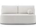 Canapé convertible 2 places KOURA tissu doux avec coffre – 193 cm - Photo n°1